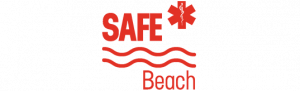 Productora audiovisual Colirio Films logo de Safe Beach en rojo. Hacemos Vídeos, fotografías, animación.