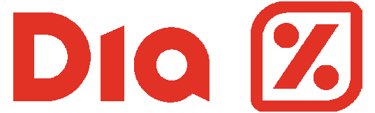 Productora audiovisual Colirio Films logo de Supermercados DIa en rojo y grande número 2. Hacemos Vídeos, fotografías, animación.
