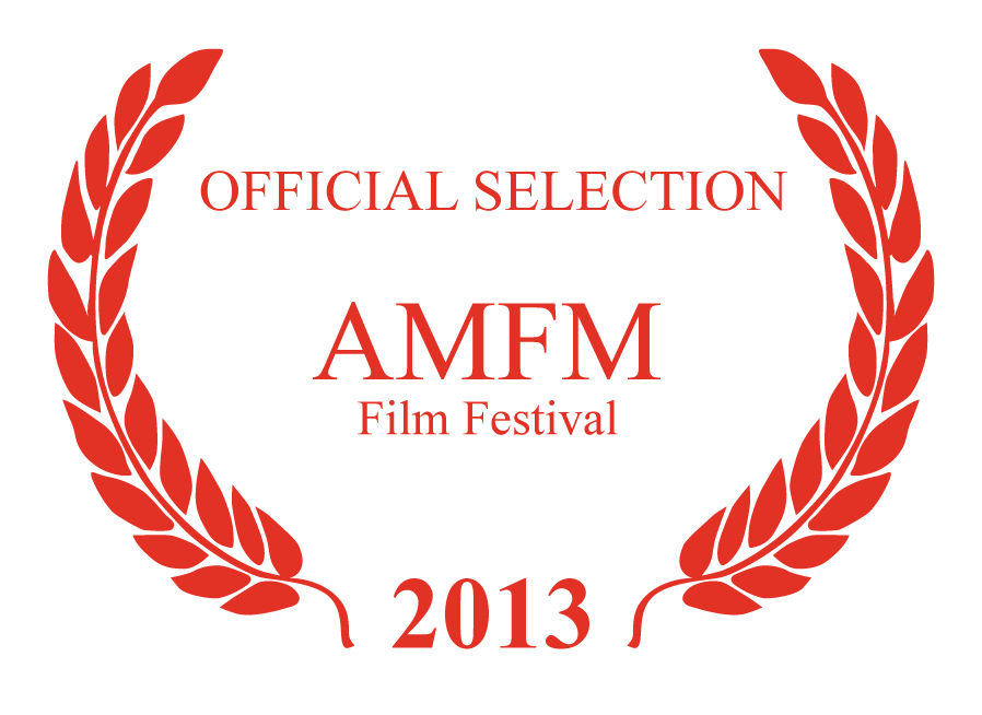 Laurel rojo con fondo transparente del cortometraje de terror Ready or Not - Selección Oficial en el AMFM Film Festival 2013
